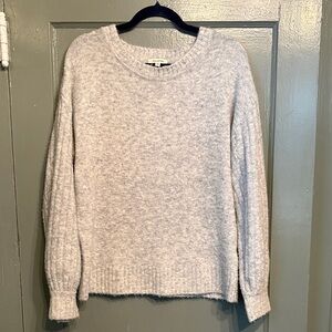 Max Studio Heather Gray Women's Crew Neck Sweater